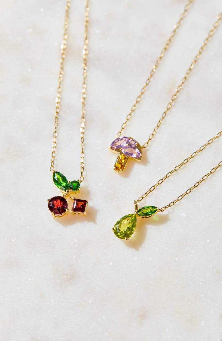 Bony Levy 14K Yellow Gold Amethyst & Citrine Mushroom Pendant Necklace, Alternate, color, 14Ky