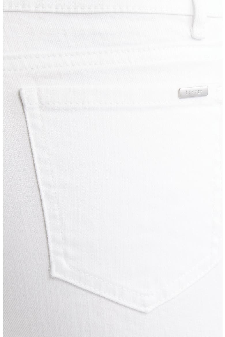Raw Hem Wide Leg Jeans, Alternate, color, WHITE