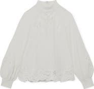 Reiss Rae Broderie Anglaise Top