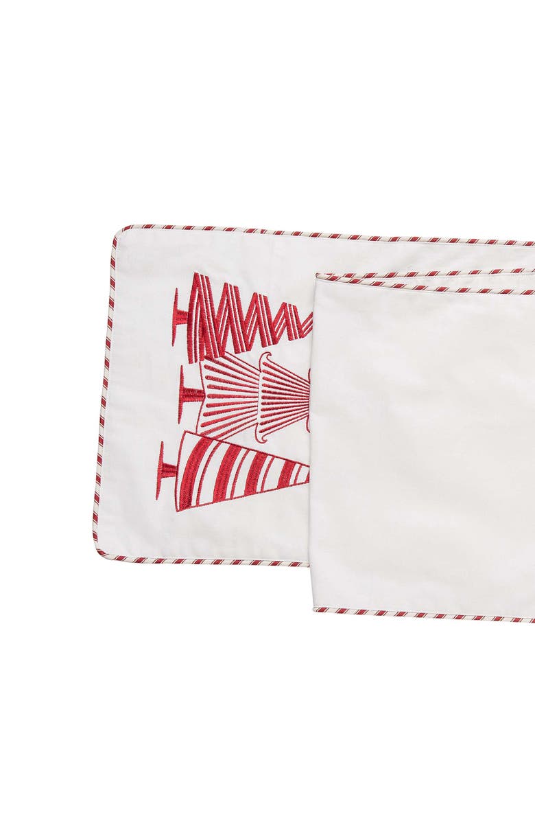 C&F Home Peppermint Forest Table Runner 14" x 72", Alternate, color, Red