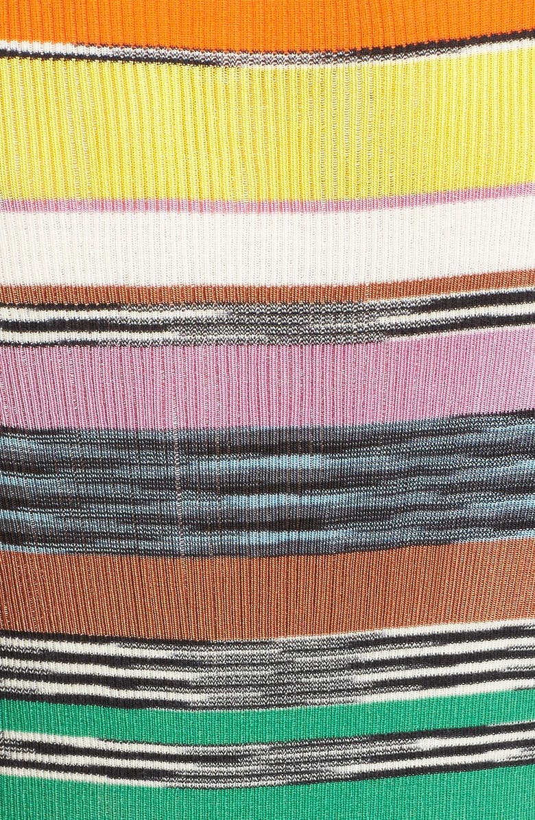 Missoni Stripe Rib Knit Sheath Dress, Alternate, color, 