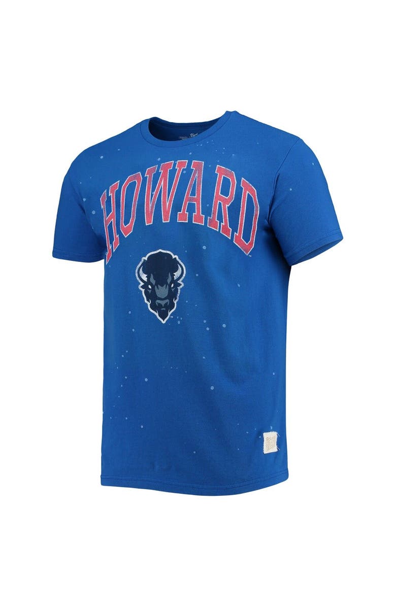 Retro Brand Men's Original Retro Brand Royal Howard Bison Bleach Splatter T-Shirt, Alternate, color,