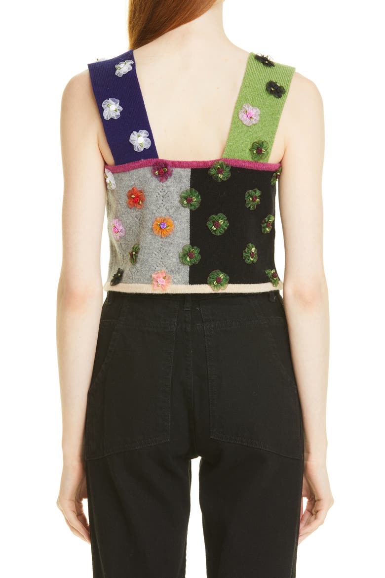 Checked Knit Crop Top, Alternate, color, VERY BERRY