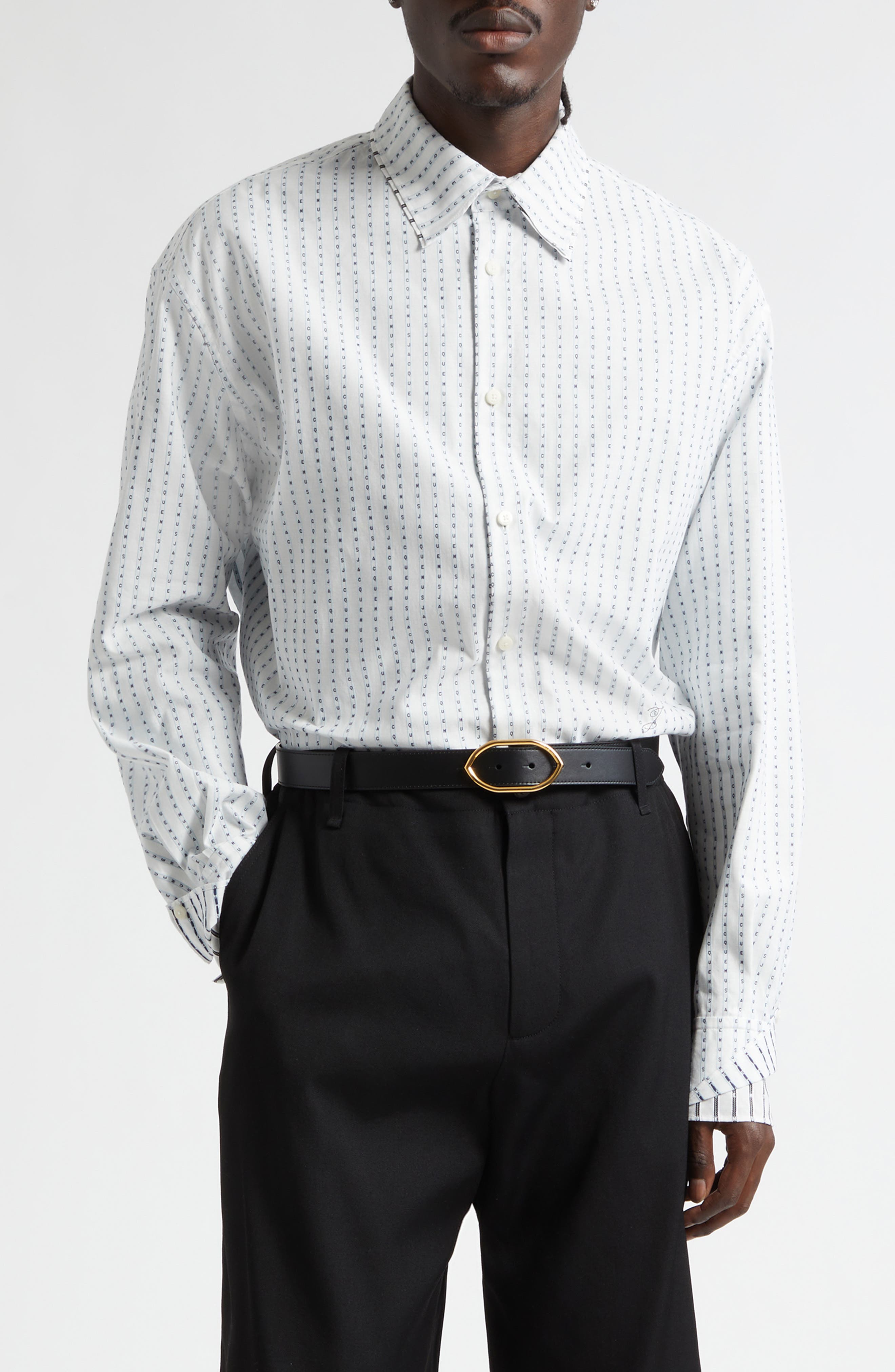 selected JACQUARD LOGO STRIPES TYP