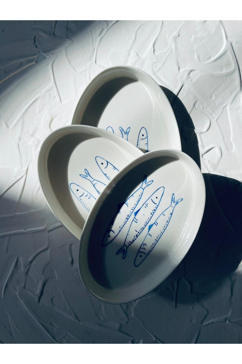 Sardines Nesting Plates, Alternate, color, Blue