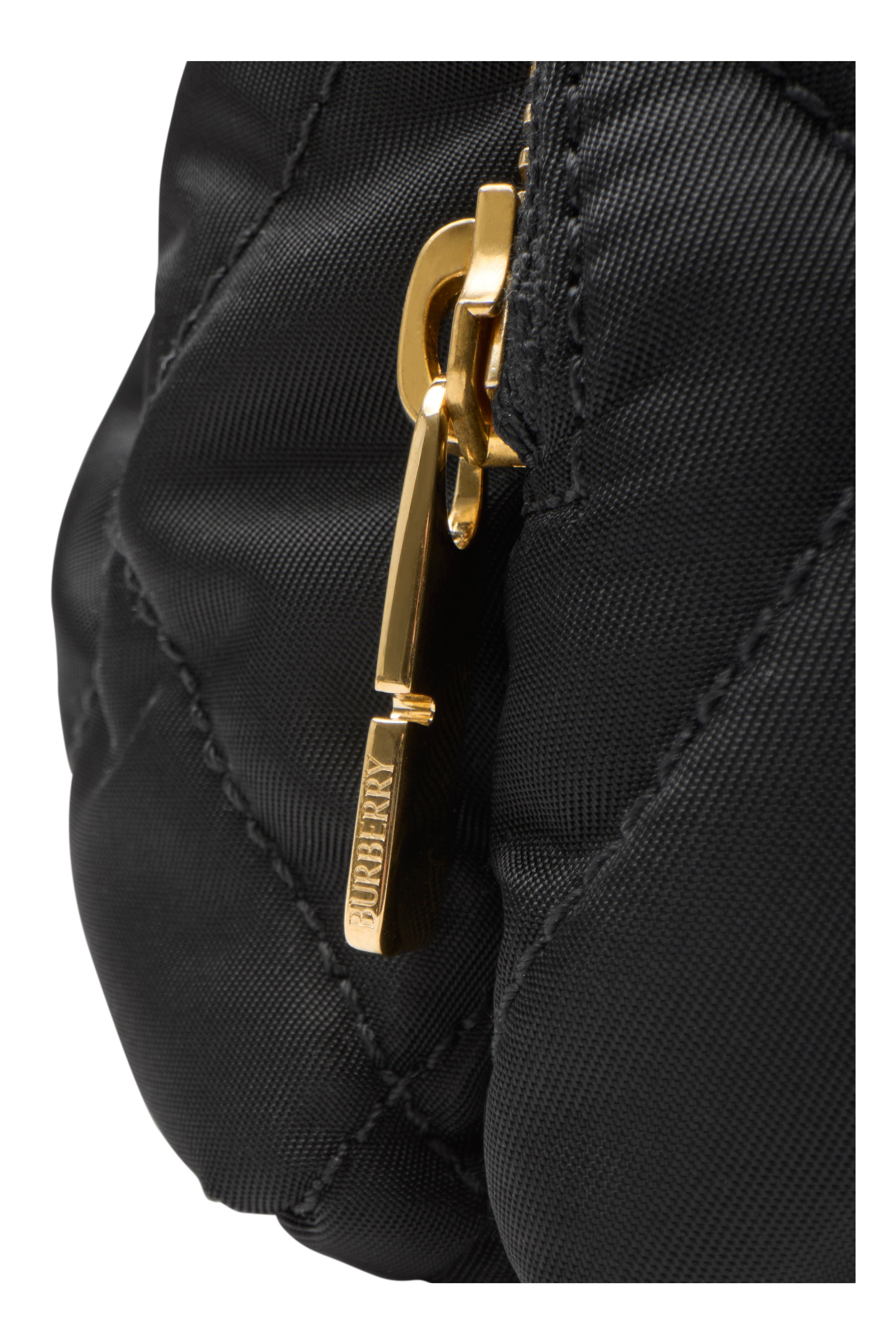 Burberry Mini Horseshoe Backpack, Alternate, color, Black