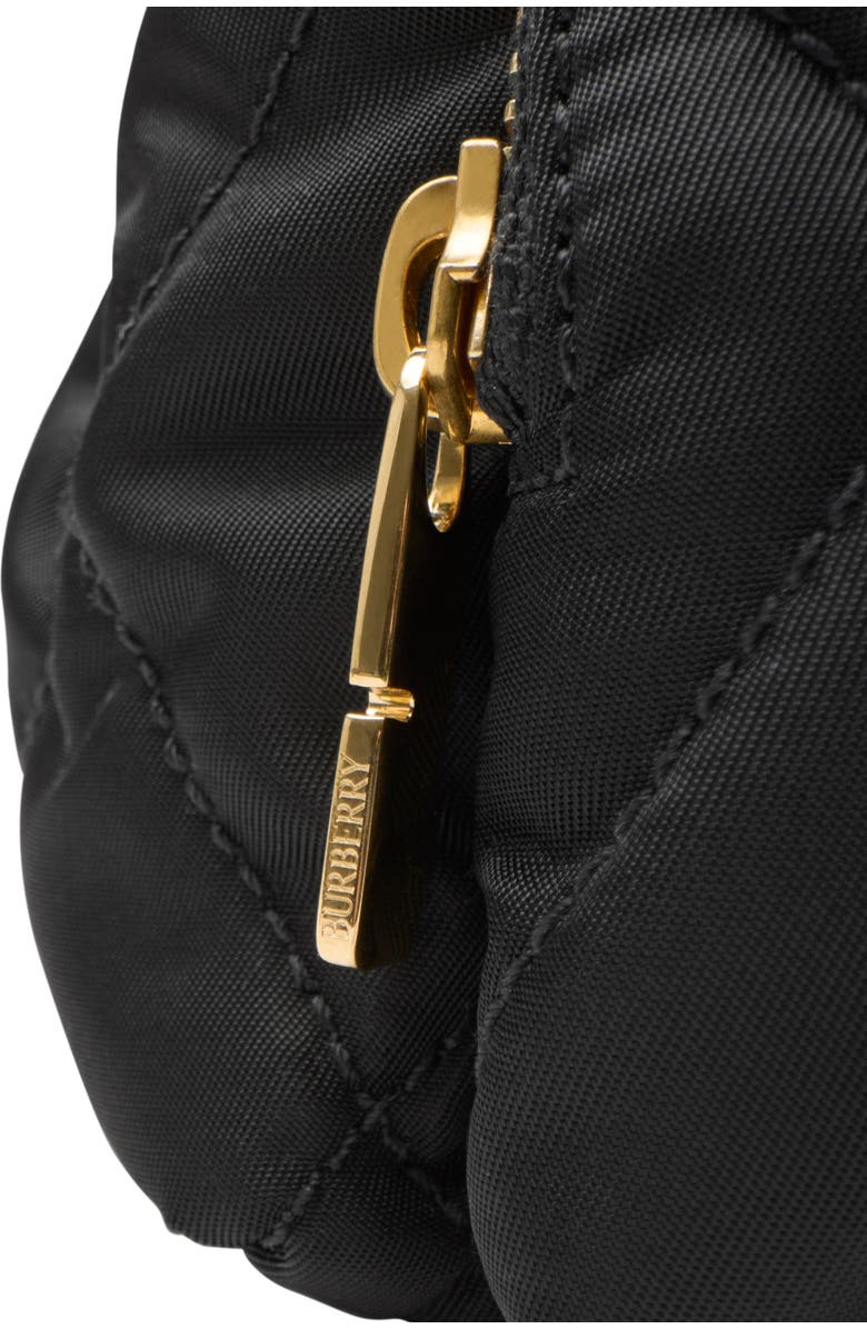 Burberry Mini Horseshoe Backpack, Alternate, color, Black