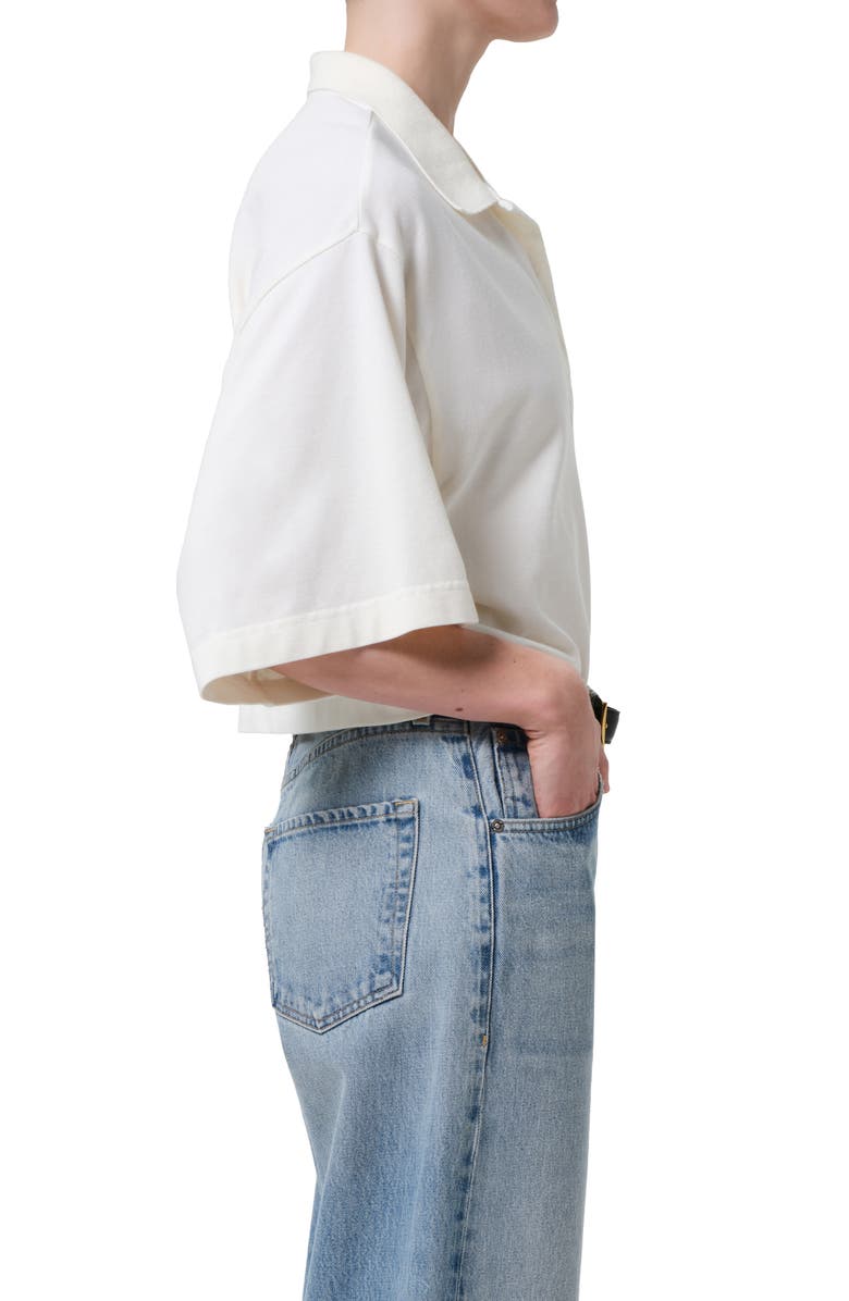 Citizens of Humanity Lowen Oversize Cotton Polo, Alternate, color, Pashmina