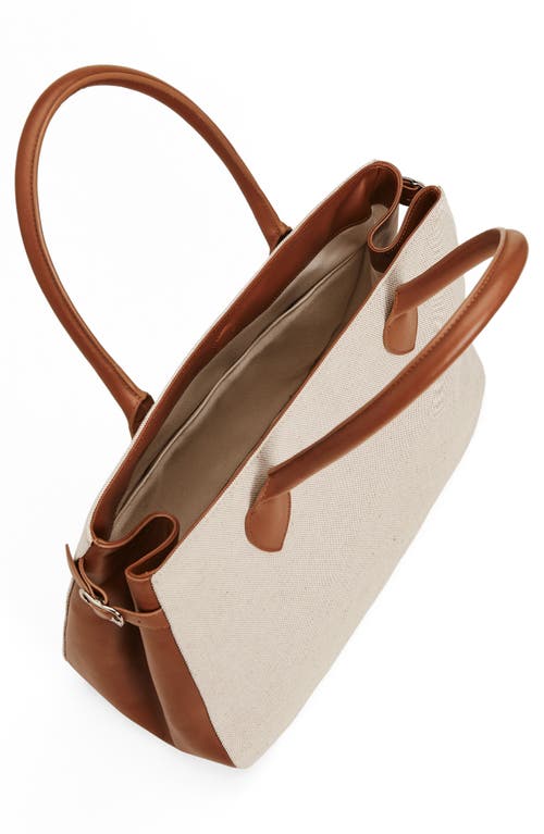 Reformation Oversize Patrizia Canvas & Leather Bag