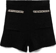 MANGO Contrast Trim Knit Shorts