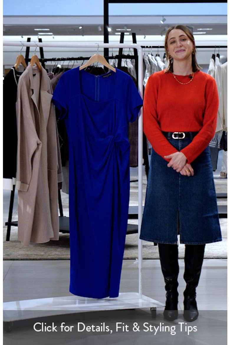 Gathered Waist Midi Dress video