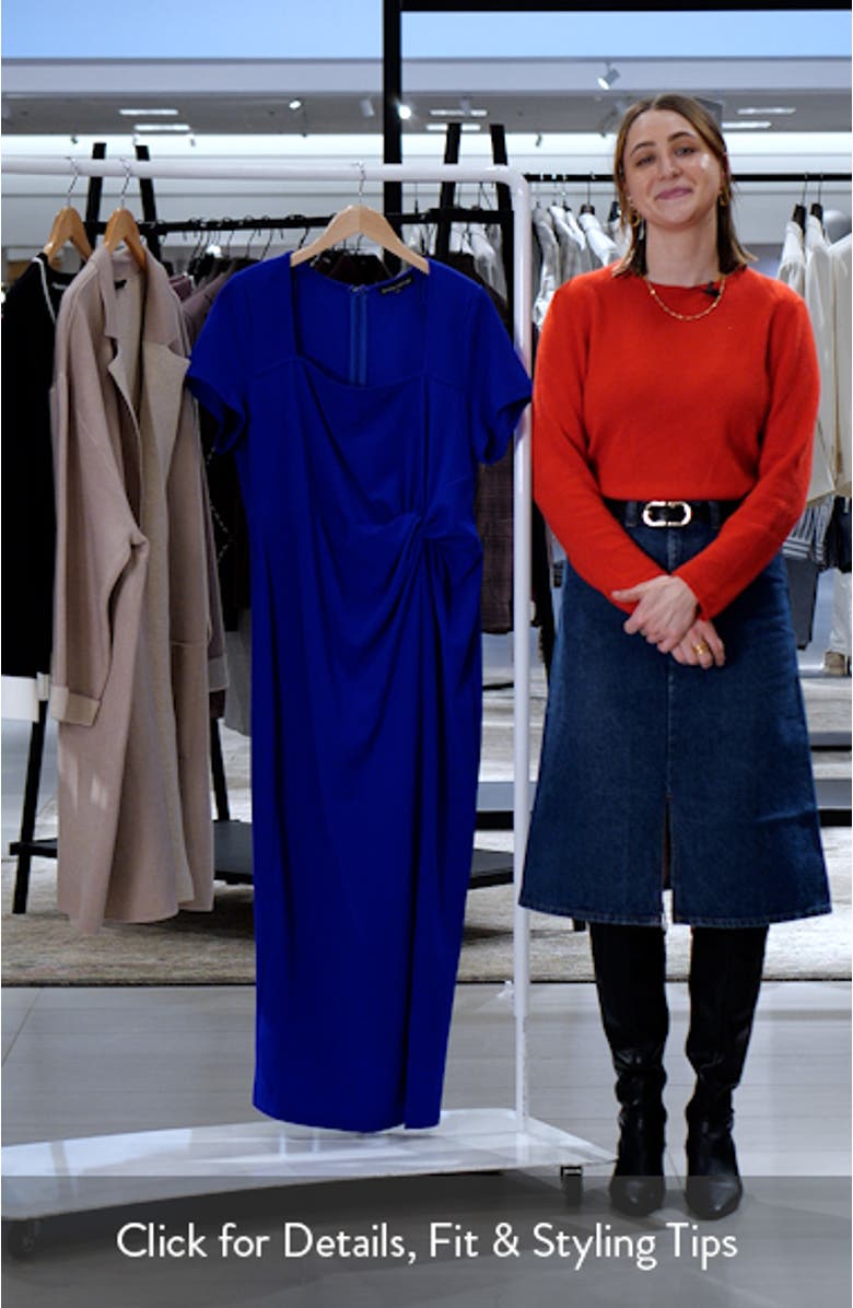 Gathered Waist Midi Dress, sales video thumbnail