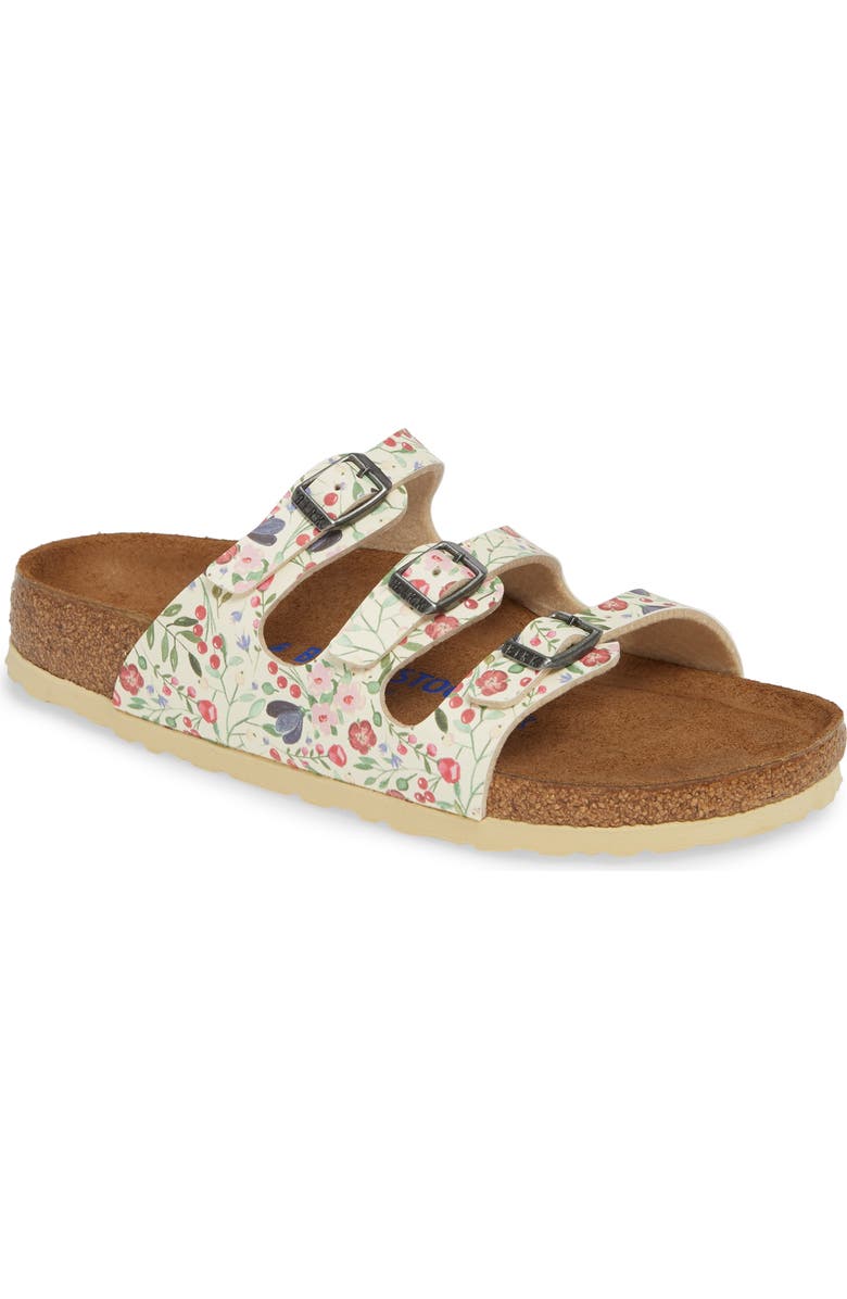 Birkenstock Florida Meadow Flowers Birko-Flor<sup>™</sup> Slide Sandal, Main, color,