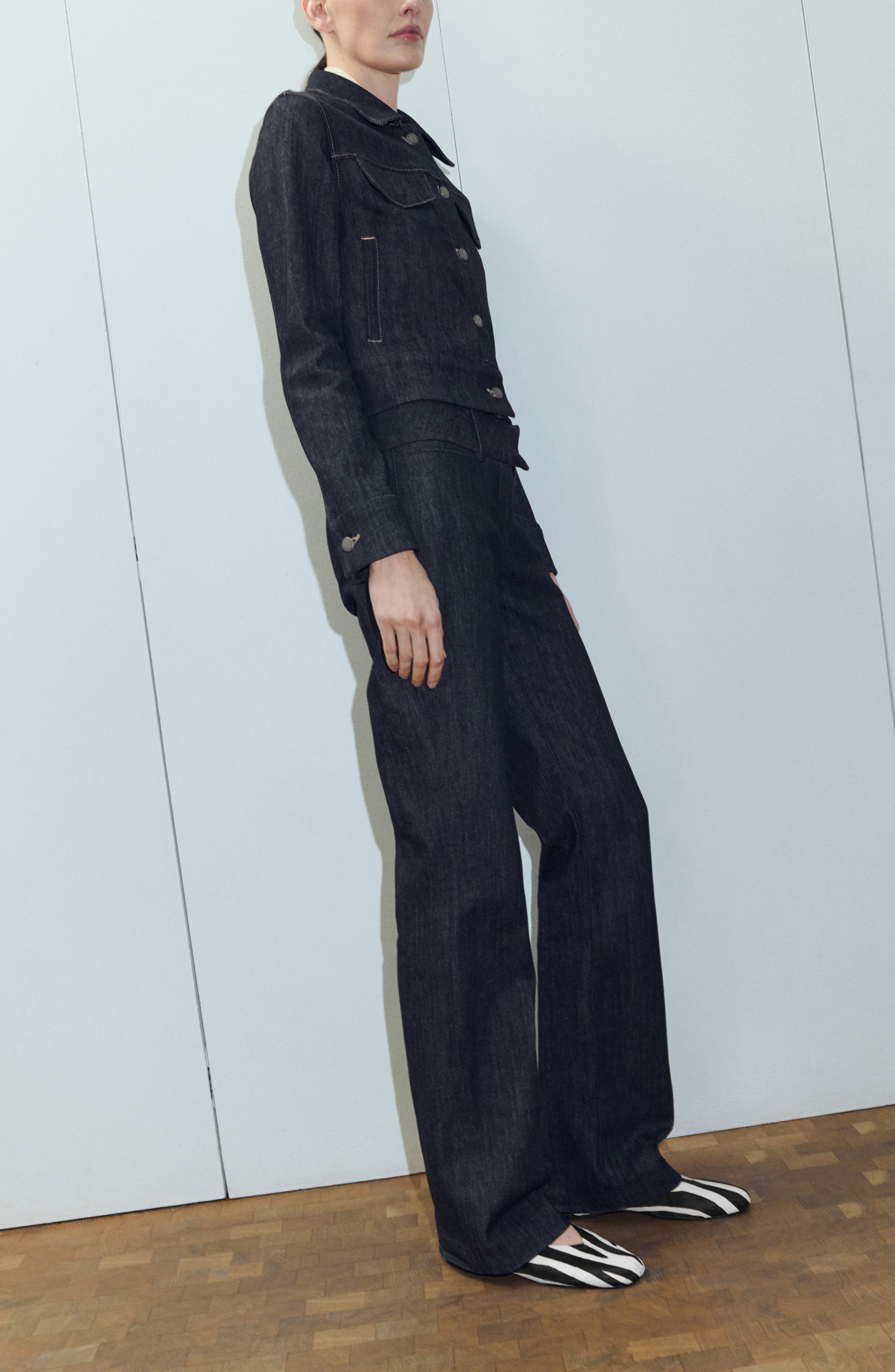 MANGO Genuine Calf Hair Ankle Strap Flat, Alternate, color, 