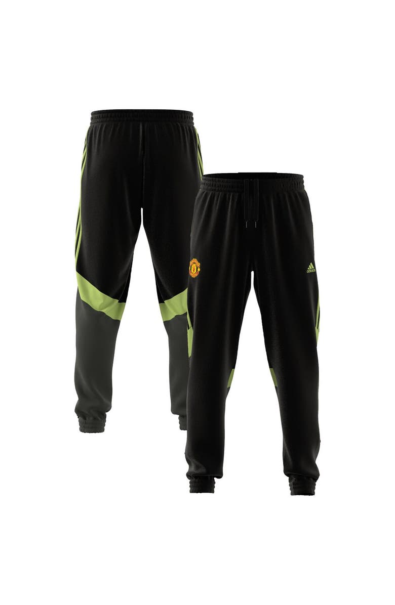 adidas Men's adidas Black Manchester United x Stone Roses 2023/24 Urban Purist Woven Track Pants, Alternate, color,