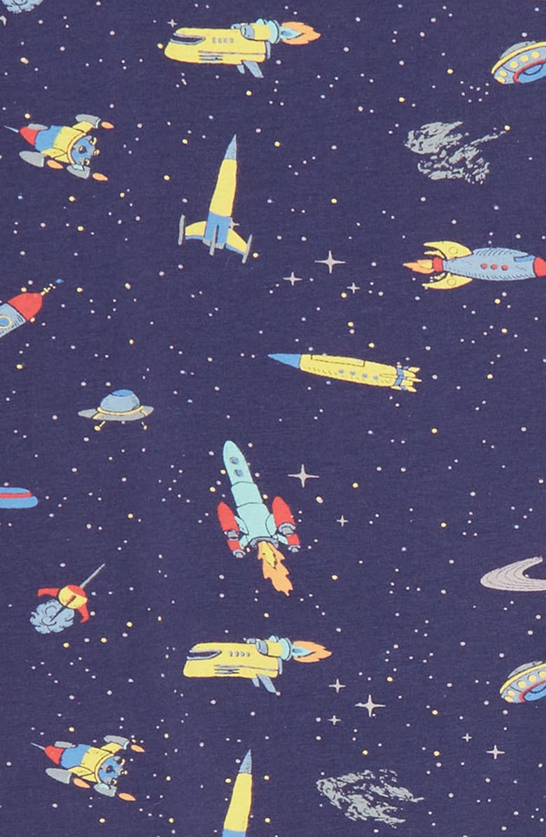 Boardies Kids' Rockets Organic Cotton Jersey T-Shirt & Shorts Set, Alternate, color, 