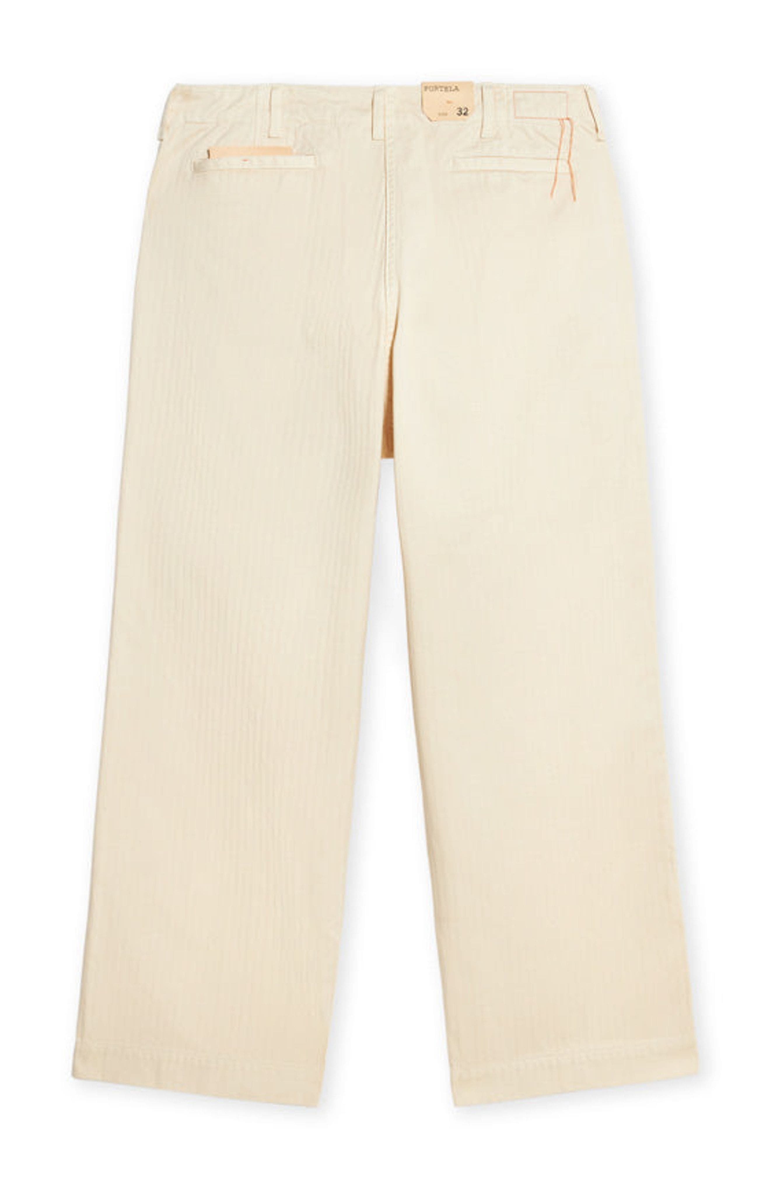 Herringbone Wide Leg Chino Pants - image 4