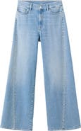 MANGO Sparkly Wide Leg Jeans