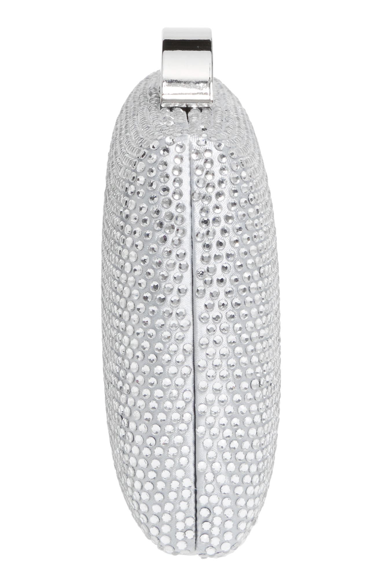 Pacey Crystal Minaudière, Alternate, color, SILVER