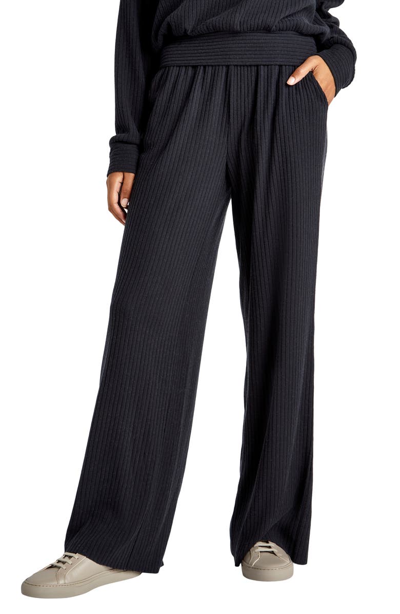 Splendid London Rib Wide Leg Pants, Main, color,