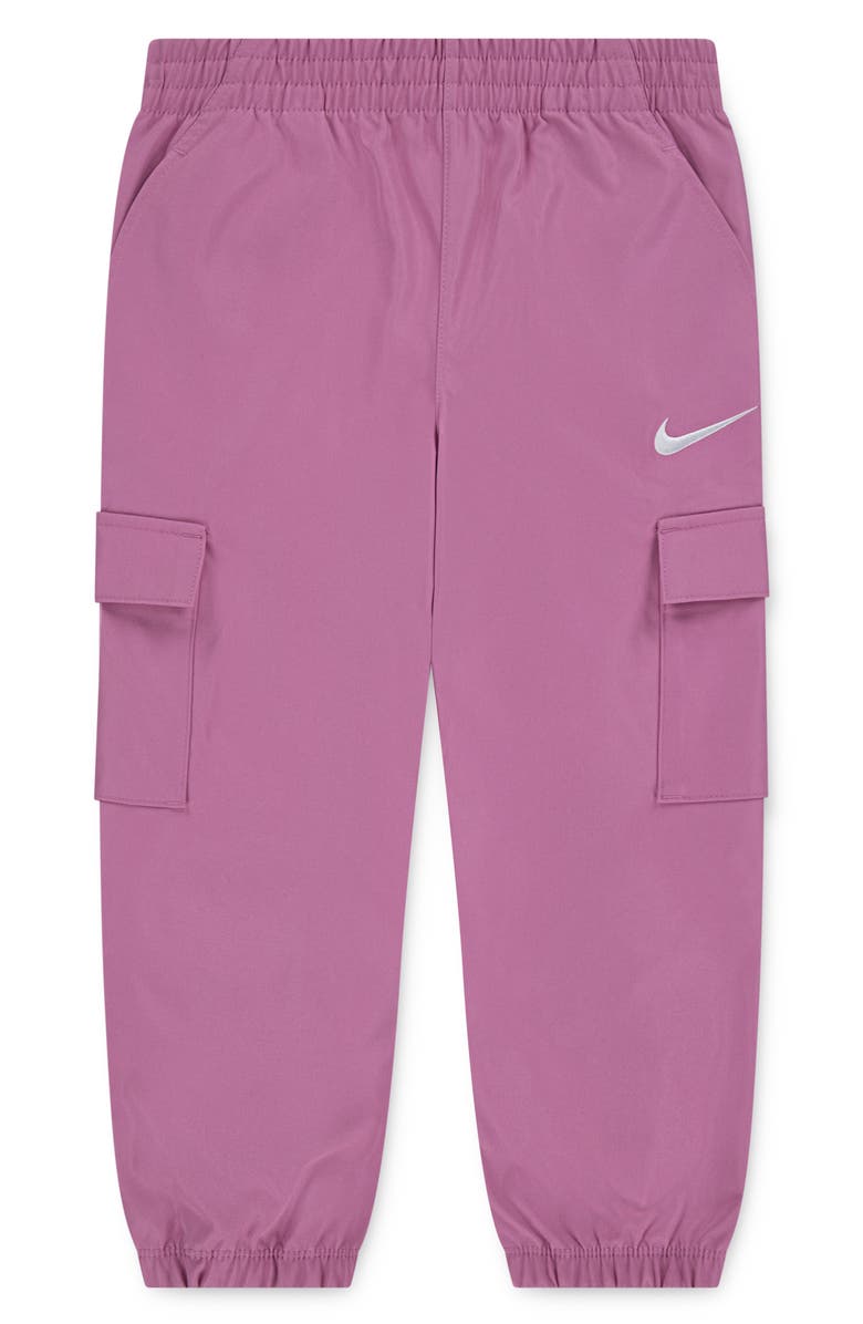 Nike Kids' Water Repellent Cargo Joggers, Main, color, Magic Flamingo