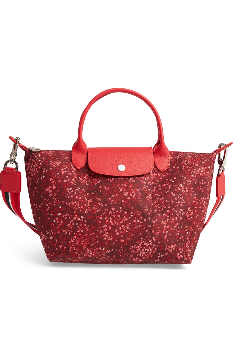 Longchamp Small Le Pliage Floral Print Shoulder Bag, Main, color,
