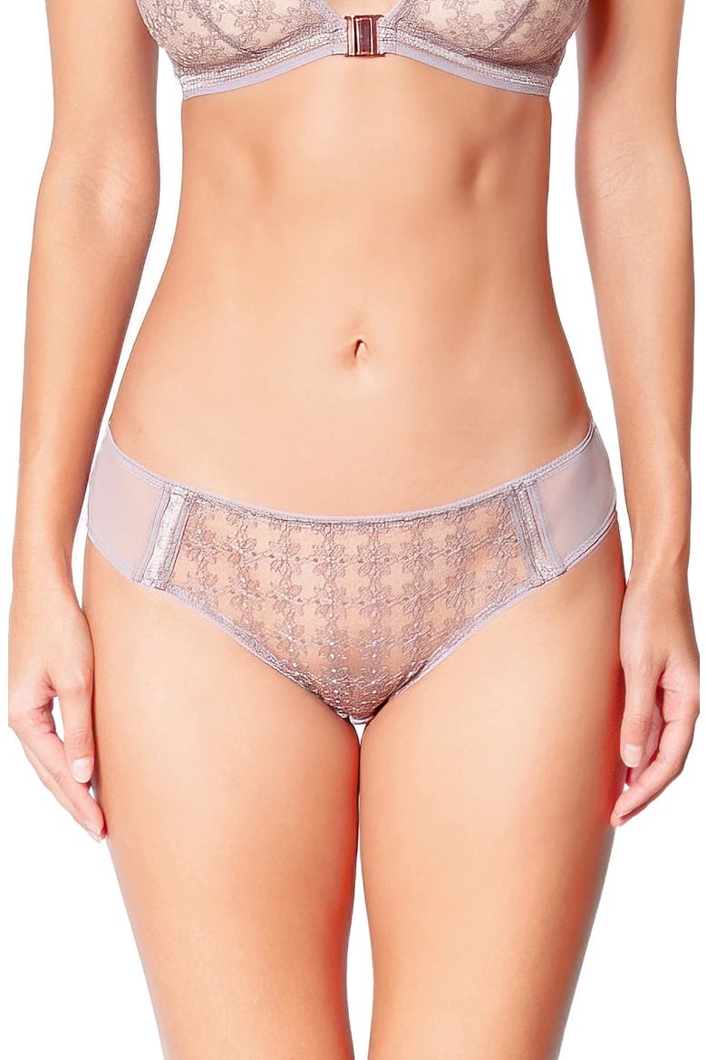 Café Fleur Bikini Briefs, Main, color, TAUPE