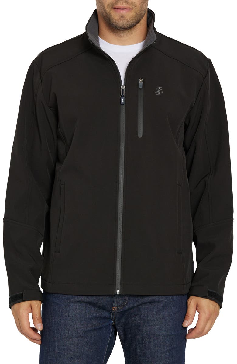 IZOD Softshell Water Resistant Fleece Lined Jacket, Main, color, 