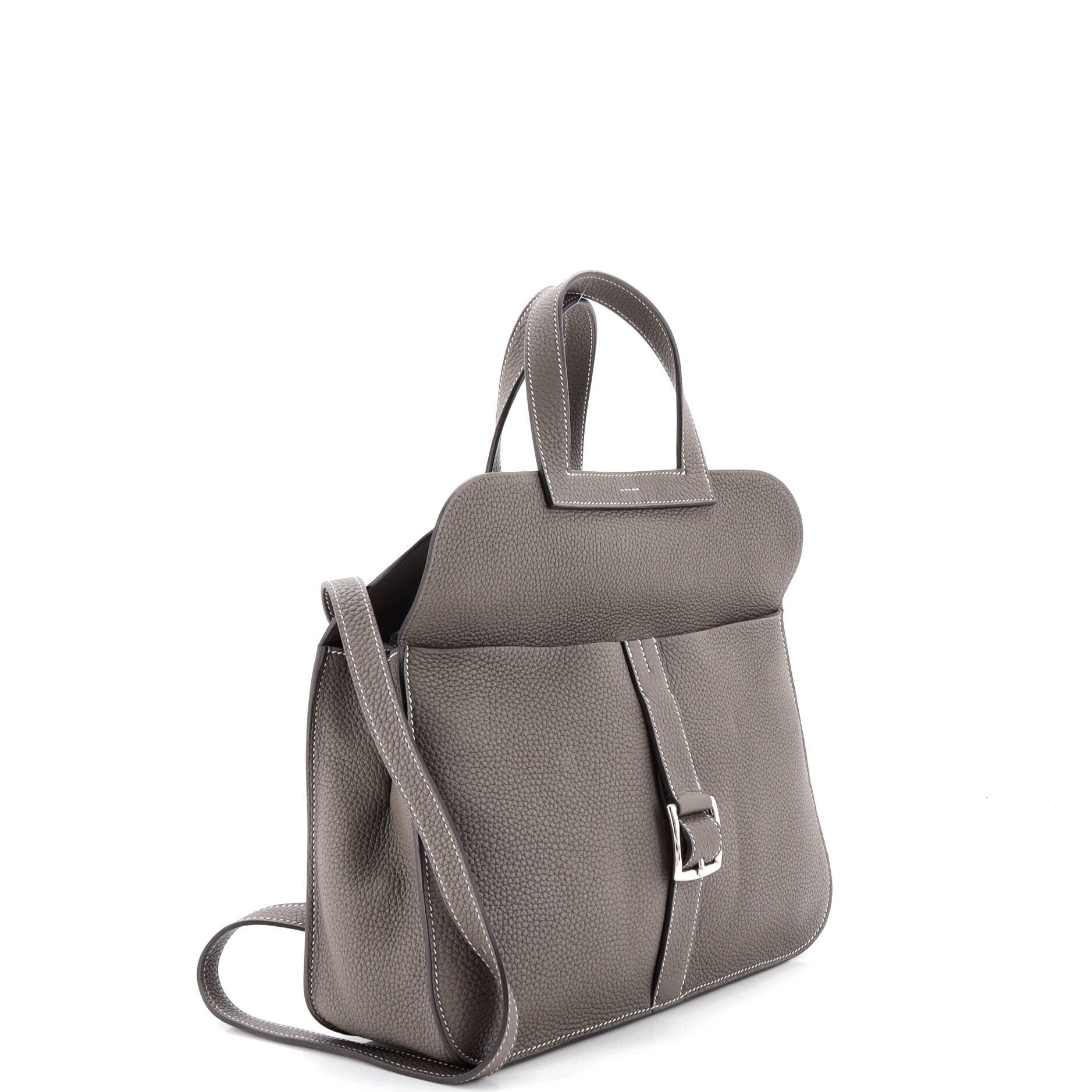Pre-Owned Hermes Halzan Bag Clemence 31, Alternate, color, Etain