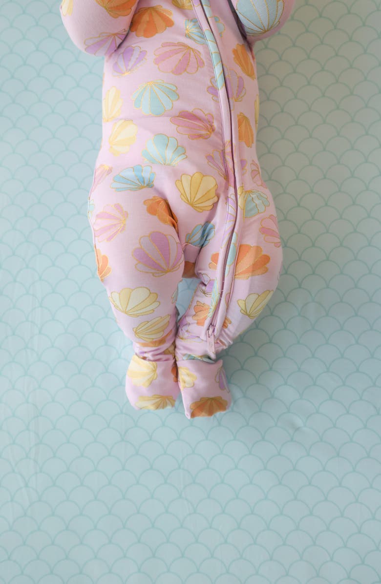 Posh Peanut Fitted Convertible One-Piece Pajamas, Alternate, color, Pink