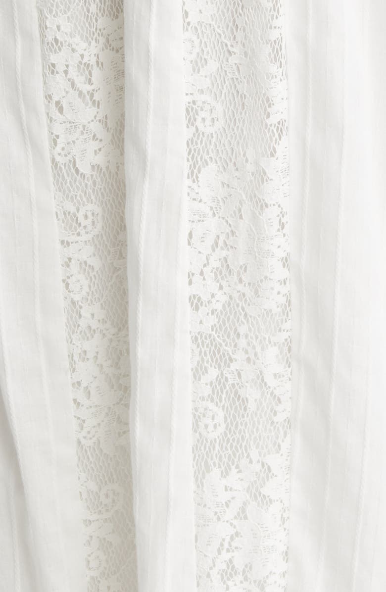 Adelyn Rae Vivian Lace Inset Cotton Maxi Dress, Alternate, color, 