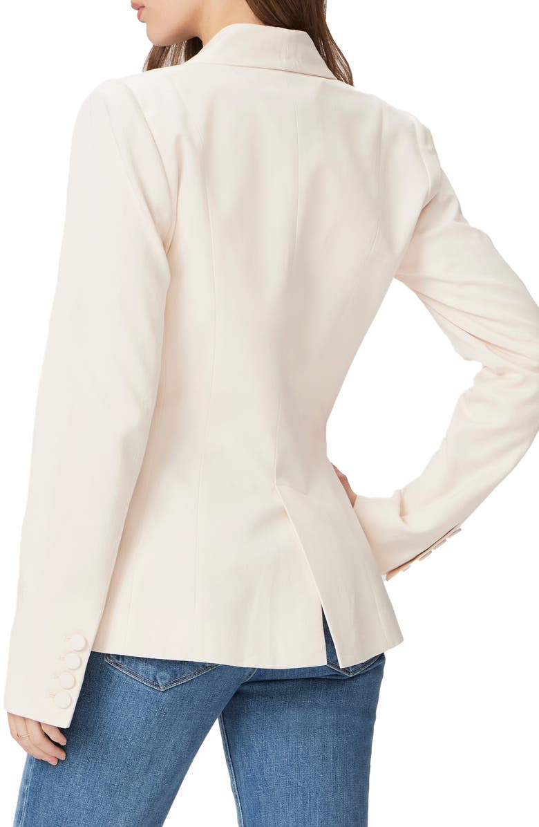PAIGE Ciarra One-Button Blazer, Alternate, color, Cream
