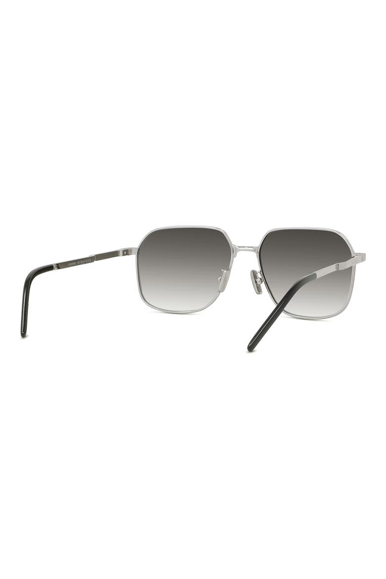 GV One 56mm Square Sunglasses, Alternate, color, SHINY PALLADIUM / GRADIENT
