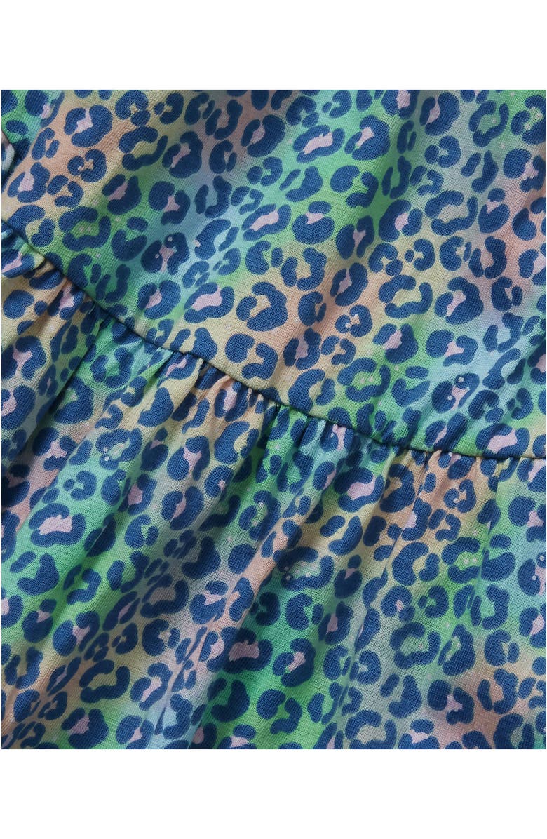 Lands' End Girls Long Sleeve Gathered Waist Jersey Dress, Alternate, color, 