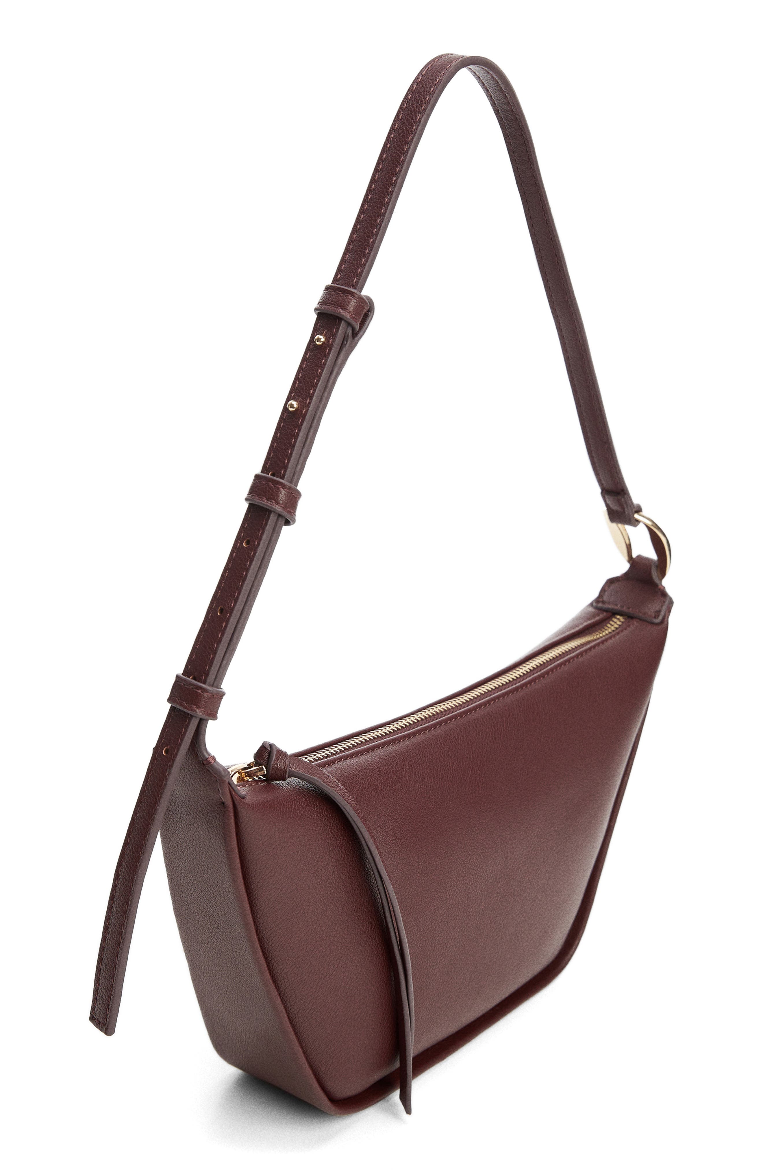 MANGO Faux Leather Shoulder Bag, Alternate, color, 
