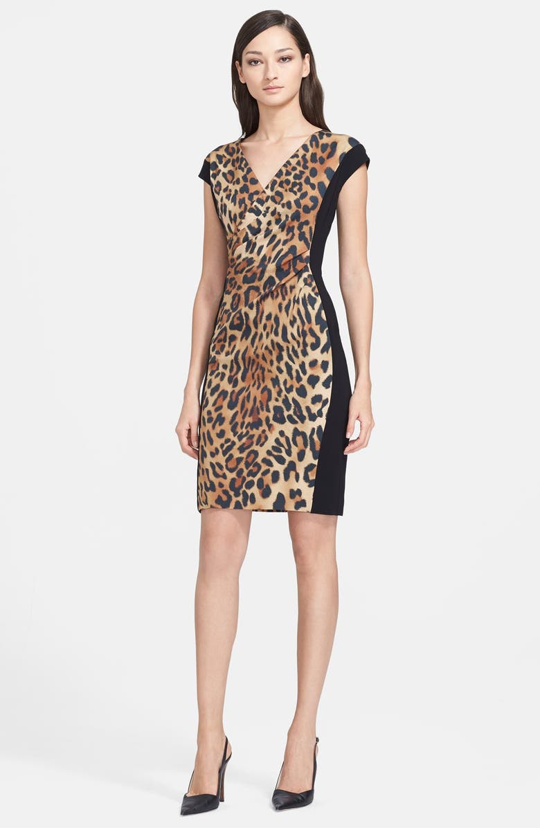 ESCADA Leopard Print Dress, Main, color,