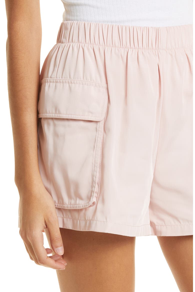 Pull-On Cargo Shorts, Alternate, color, OYSTER PIN