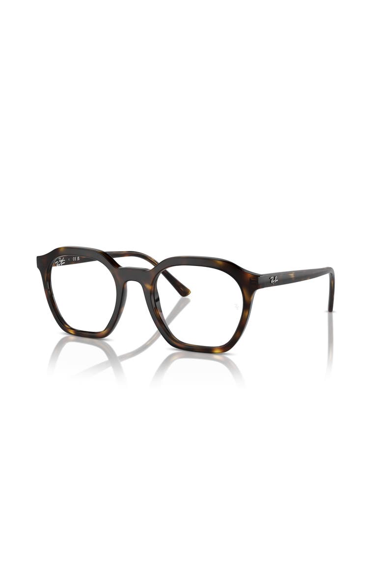 Ray-Ban 52mm Irregular optical glasses, Main, color, Tortoise