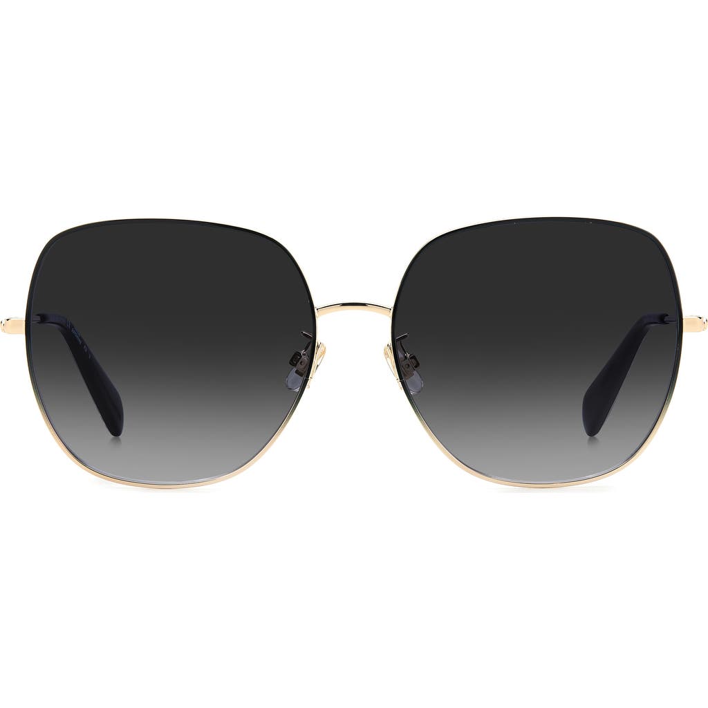 Kate Spade New York Charli 59mm Gradient Square Sunglasses In Black