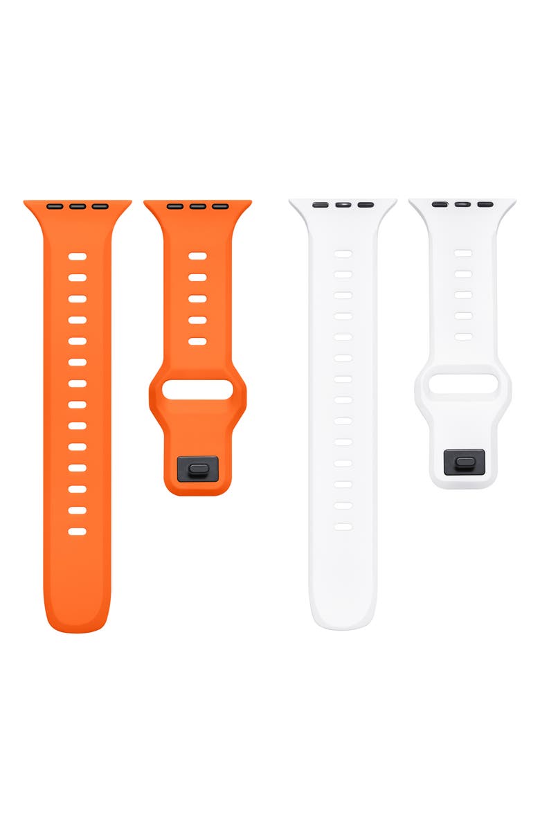 Posh Tech 2-Pack Assorted Premium Silicone Apple Watch<sup>®</sup> Watchbands, Main, color,