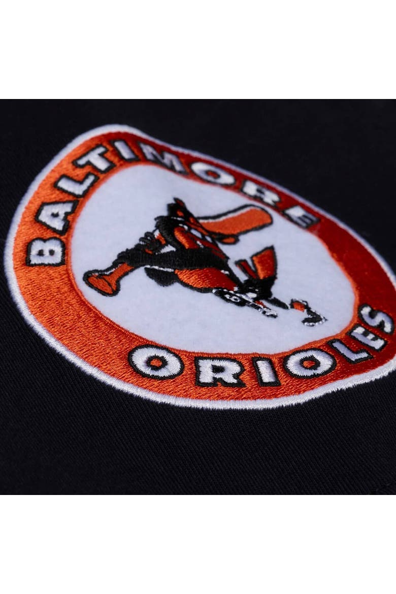 Men's Mitchell & Ness  Black Baltimore Orioles Wild Pitch Ringer T-Shirt, Alternate, color, Black