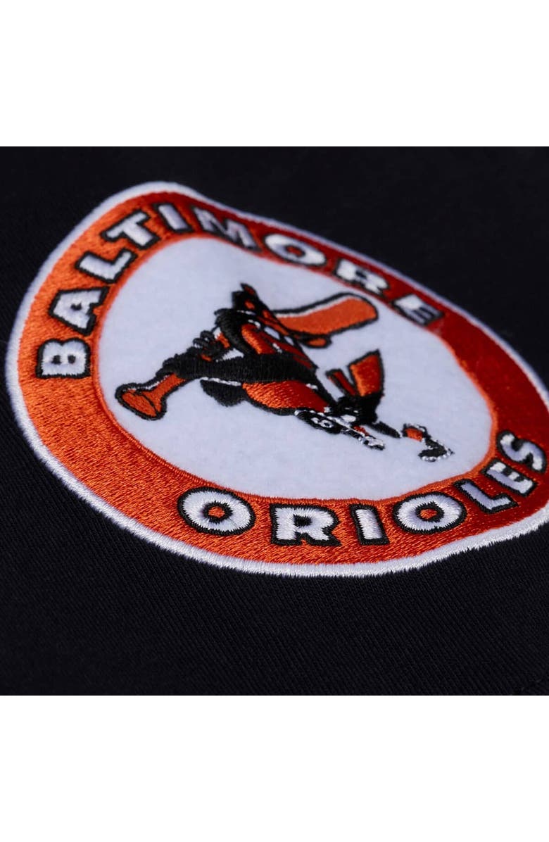 Mitchell & Ness Men's Mitchell & Ness Black Baltimore Orioles Wild Pitch Ringer T-Shirt, Alternate, color,