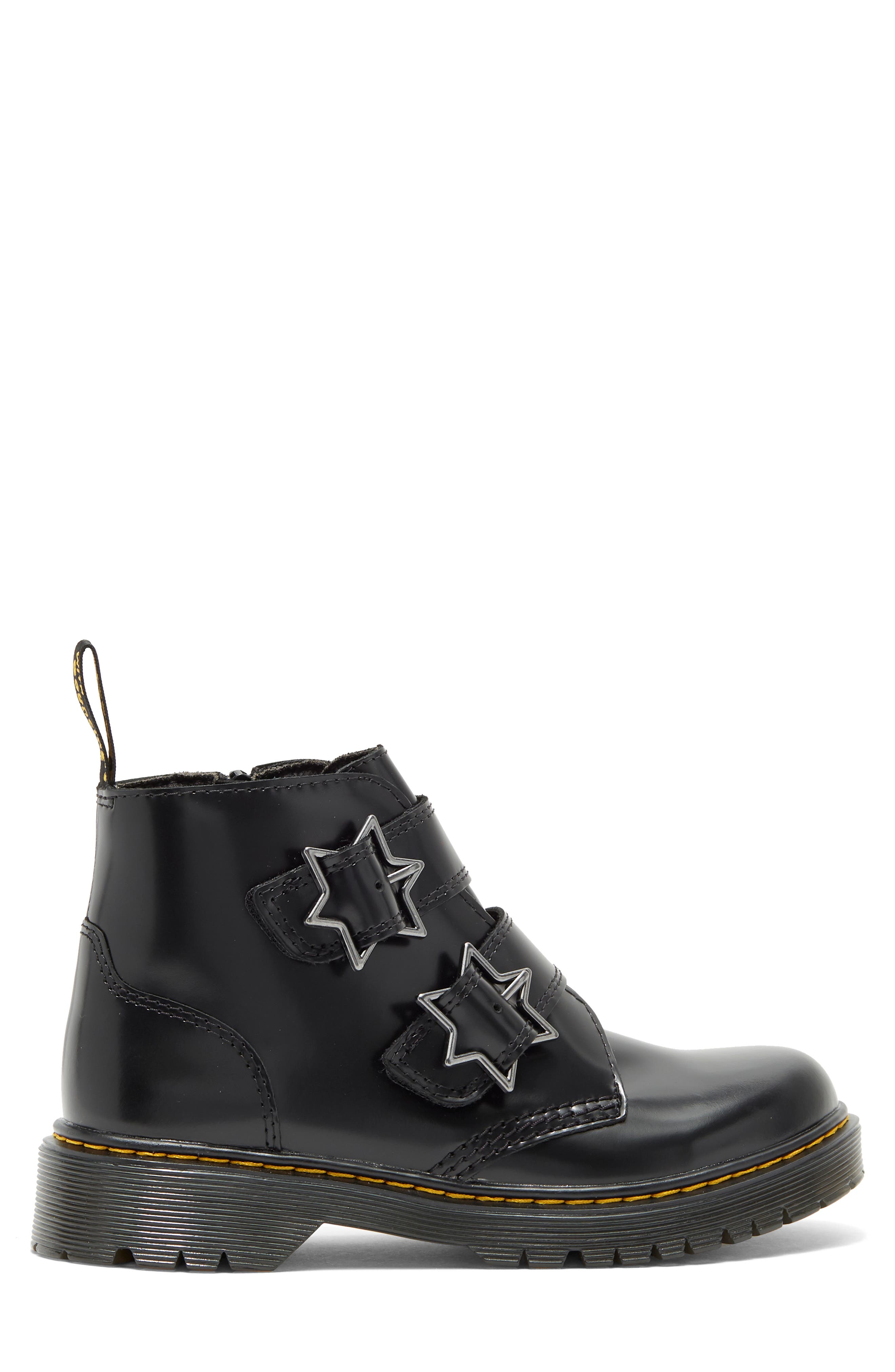 Dr. Martens Kids' Devon Bex Star Water Repellent Boot, Alternate, color, 