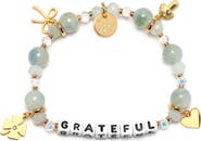 Little Words Project Grateful Beaded Stretch Bracelet