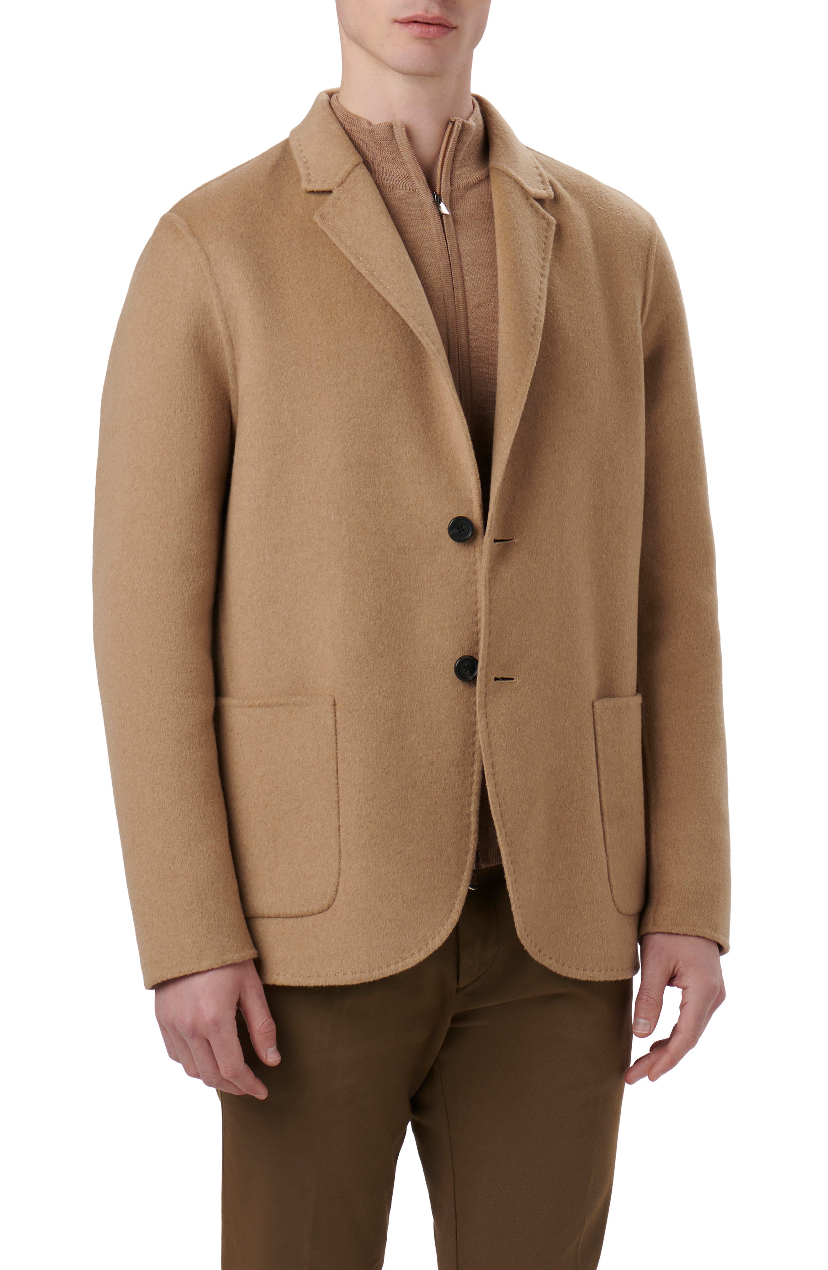 Bugatchi Wool Blend Double Button Blazer