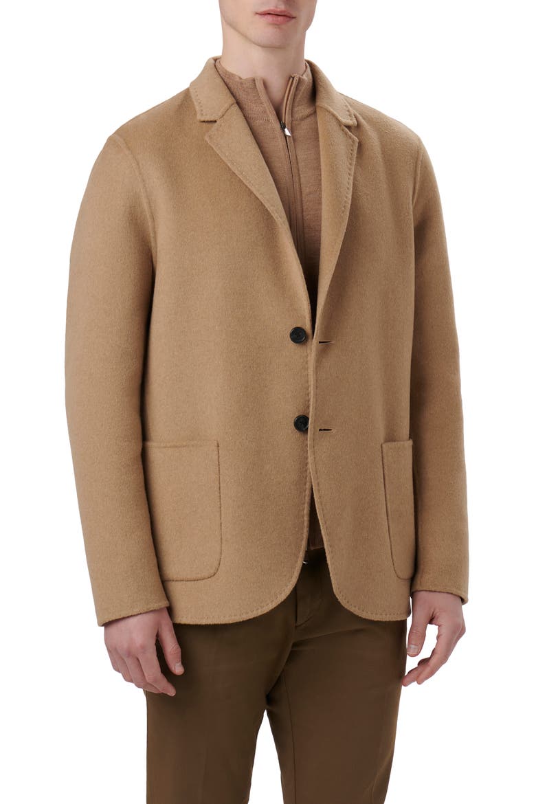 Wool Blend Double Button Blazer, Main, color, CAMEL