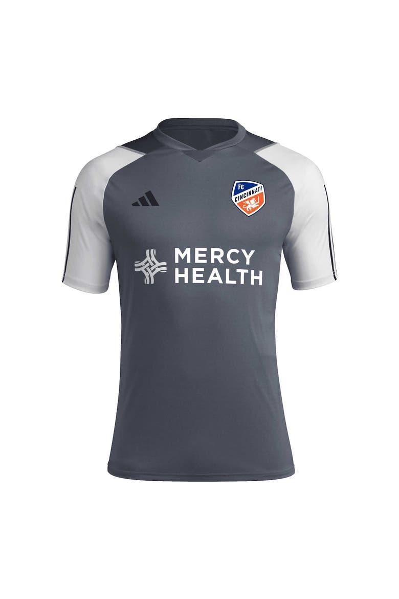 Men's adidas Gray FC Cincinnati 2024 AEROREADY Training Jersey, Alternate, color, Gray