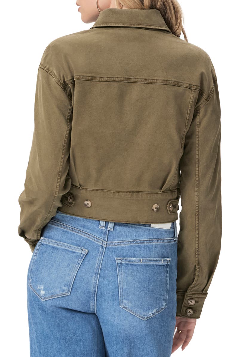 PAIGE Cerra Crop Utility Jacket, Alternate, color, Vintage Military Green