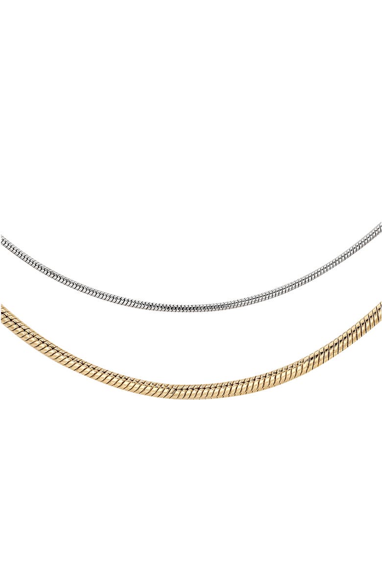 RETRO CHIC Colosseum Necklace, Alternate, color, Gold & Silver