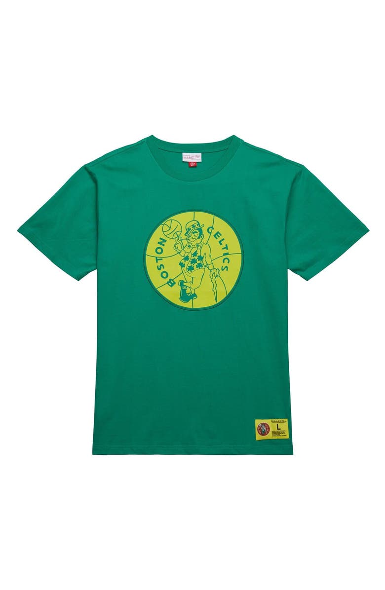 Mitchell & Ness Men's Mitchell & Ness Kelly Green Boston Celtics Hardwood Classics Neon Nights Premium T-Shirt, Alternate, color, Kelly Green